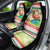 Mele Kalikimaka Hawaii Christmas Car Seat Cover Surfing Santa with Polynesian Tribal