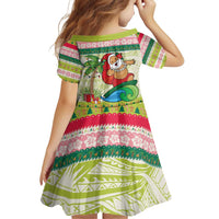 Mele Kalikimaka Hawaii Christmas Family Matching Puletasi and Hawaiian Shirt Surfing Santa with Polynesian Tribal LT9 - Polynesian Pride
