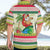 Mele Kalikimaka Hawaii Christmas Hawaiian Shirt Surfing Santa with Polynesian Tribal