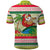 Mele Kalikimaka Hawaii Christmas Polo Shirt Surfing Santa with Polynesian Tribal