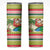 Mele Kalikimaka Hawaii Christmas Skinny Tumbler Surfing Santa with Polynesian Tribal