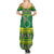 Meri Kiritimiti Cook Islands Christmas Summer Maxi Dress Maroro Flying Fish and White Stars