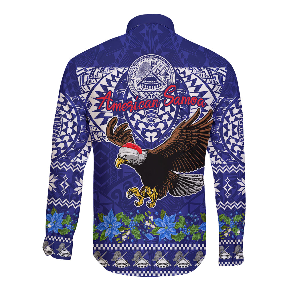 American Samoa Christmas Long Sleeve Button Shirt Manuia le Kerisimasi Polynesian Tribal LT9 - Polynesian Pride
