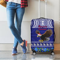 American Samoa Christmas Luggage Cover Manuia le Kerisimasi Polynesian Tribal LT9 - Polynesian Pride