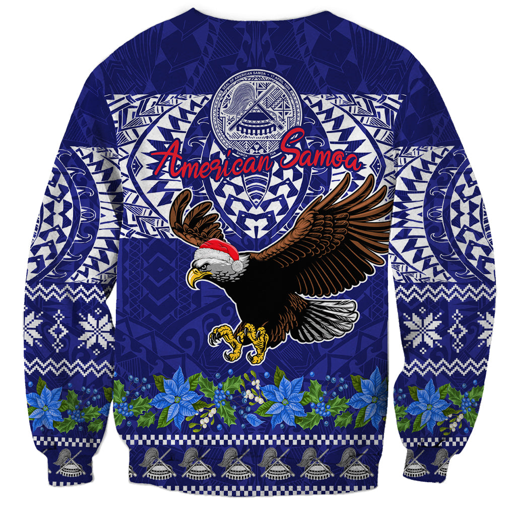 American Samoa Christmas Sweatshirt Manuia le Kerisimasi Polynesian Tribal LT9 - Polynesian Pride