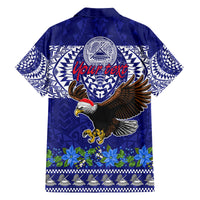 Personalised American Samoa Christmas Family Matching Long Sleeve Bodycon Dress and Hawaiian Shirt Manuia le Kerisimasi Polynesian Tribal LT9 - Polynesian Pride