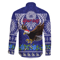 Personalised American Samoa Christmas Family Matching Tank Maxi Dress and Hawaiian Shirt Manuia le Kerisimasi Polynesian Tribal LT9 - Polynesian Pride