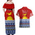 Kiribati Christmas Couples Matching Off Shoulder Maxi Dress and Hawaiian Shirt Tekeraoi n Te Tiritimati Polynesian Tribal LT9 - Polynesian Pride