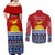 Kiribati Christmas Couples Matching Off Shoulder Maxi Dress and Long Sleeve Button Shirt Tekeraoi n Te Tiritimati Polynesian Tribal LT9 - Polynesian Pride