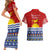 Kiribati Christmas Couples Matching Short Sleeve Bodycon Dress and Hawaiian Shirt Tekeraoi n Te Tiritimati Polynesian Tribal LT9 - Polynesian Pride