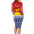 Kiribati Christmas Family Matching Long Sleeve Bodycon Dress and Hawaiian Shirt Tekeraoi n Te Tiritimati Polynesian Tribal LT9 - Polynesian Pride