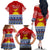 Kiribati Christmas Family Matching Off Shoulder Long Sleeve Dress and Hawaiian Shirt Tekeraoi n Te Tiritimati Polynesian Tribal LT9 - Polynesian Pride