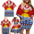 Kiribati Christmas Family Matching Off Shoulder Short Dress and Hawaiian Shirt Tekeraoi n Te Tiritimati Polynesian Tribal LT9 - Polynesian Pride