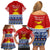 Kiribati Christmas Family Matching Off Shoulder Short Dress and Hawaiian Shirt Tekeraoi n Te Tiritimati Polynesian Tribal LT9 - Polynesian Pride