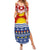 Kiribati Christmas Family Matching Summer Maxi Dress and Hawaiian Shirt Tekeraoi n Te Tiritimati Polynesian Tribal LT9 Mom's Dress Red - Polynesian Pride