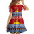 Kiribati Christmas Kid Short Sleeve Dress Tekeraoi n Te Tiritimati Polynesian Tribal LT9 - Polynesian Pride