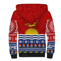 Kiribati Christmas Sherpa Hoodie Tekeraoi n Te Tiritimati Polynesian Tribal LT9 - Polynesian Pride