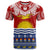 Kiribati Christmas T Shirt Tekeraoi n Te Tiritimati Polynesian Tribal LT9 Red - Polynesian Pride