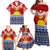 Personalised Kiribati Christmas Family Matching Off Shoulder Maxi Dress and Hawaiian Shirt Tekeraoi n Te Tiritimati Polynesian Tribal LT9 - Polynesian Pride