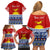 Personalised Kiribati Christmas Family Matching Off Shoulder Short Dress and Hawaiian Shirt Tekeraoi n Te Tiritimati Polynesian Tribal LT9 - Polynesian Pride