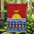 Personalised Kiribati Christmas Garden Flag Tekeraoi n Te Tiritimati Polynesian Tribal LT9 Garden Flag Red - Polynesian Pride