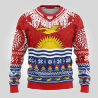 Personalised Kiribati Christmas Ugly Christmas Sweater Tekeraoi n Te Tiritimati Polynesian Tribal LT9 - Polynesian Pride