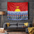 Personalised Kiribati Christmas Tapestry Tekeraoi n Te Tiritimati Polynesian Tribal LT9 Red - Polynesian Pride