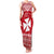 Personalised Wallis and Futuna Christmas Family Matching Tank Maxi Dress and Hawaiian Shirt Polynesian Tribal LT9 Mom's Dress Red - Polynesian Pride