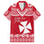 Personalised Wallis and Futuna Christmas Hawaiian Shirt Polynesian Tribal LT9 Red - Polynesian Pride