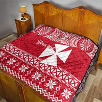 Personalised Wallis and Futuna Christmas Quilt Polynesian Tribal LT9 - Polynesian Pride