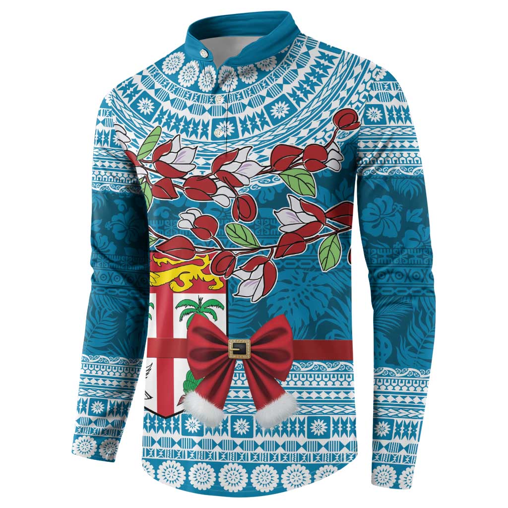 Fijian Tagimoucia Flowers Button Sweatshirt Christmas Coquette bow LT9 - Polynesian Pride