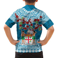 Fijian Tagimoucia Flowers Family Matching Puletasi and Hawaiian Shirt Christmas Coquette bow LT9 - Polynesian Pride