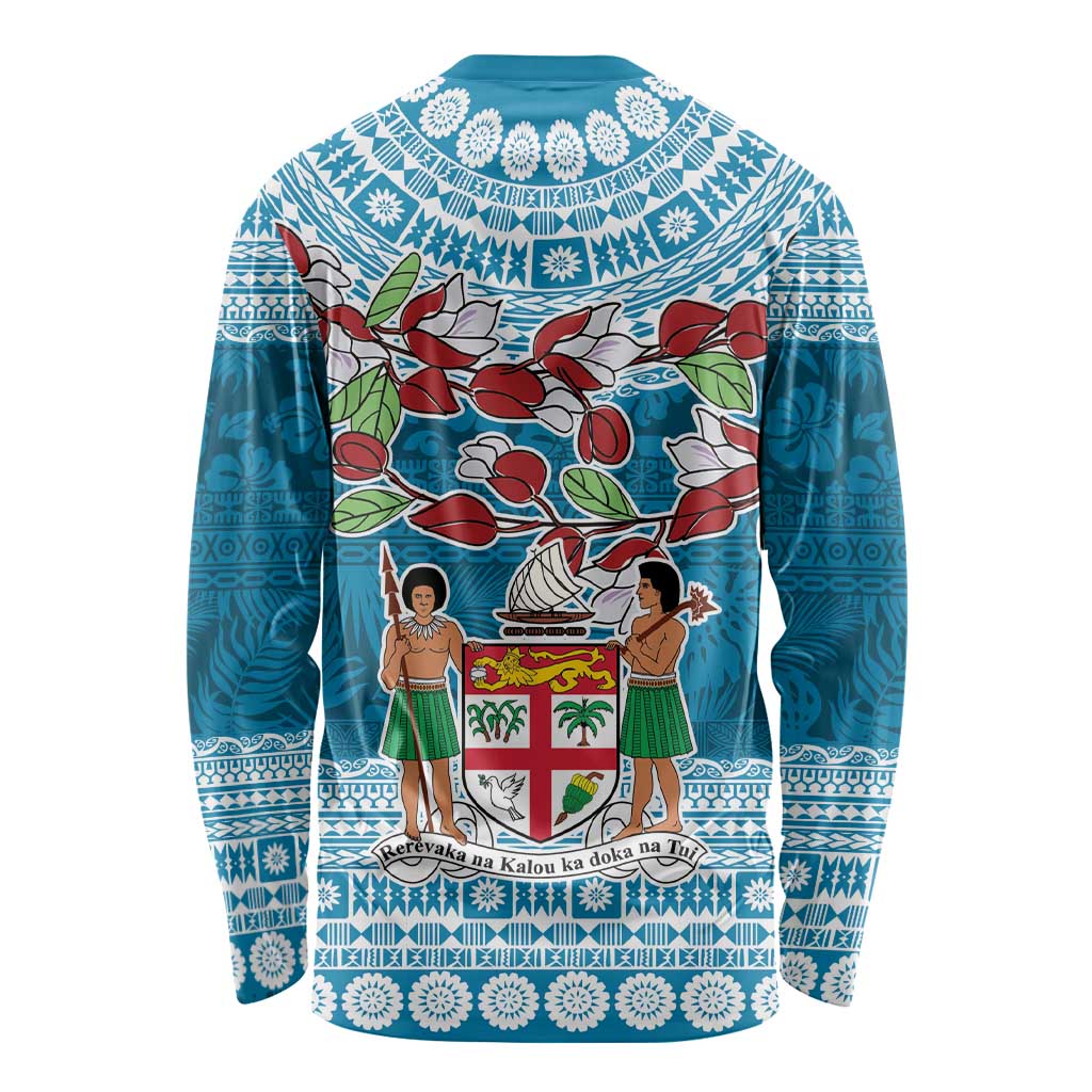 Fijian Tagimoucia Flowers Long Sleeve Shirt Christmas Coquette bow LT9 - Polynesian Pride