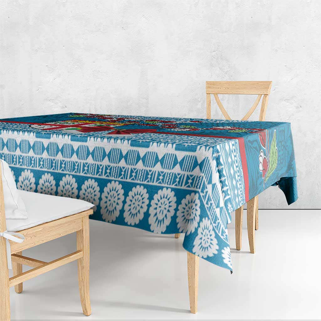 Fijian Tagimoucia Flowers Tablecloth Christmas Coquette bow
