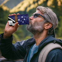 Samoan Ula Fala Flowers 4 in 1 Can Cooler Tumbler Christmas Santa Belt