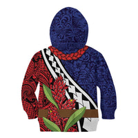Samoan Ula Fala Flowers Kid Hoodie Christmas Santa Belt