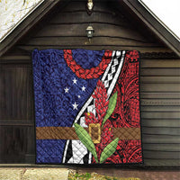 Samoan Ula Fala Flowers Quilt Christmas Santa Belt