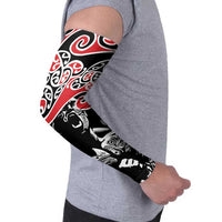 Aotearoa Toitu Te Tiriti Arm Sleeves New Zealand Stand Together Stand Stronger - Polynesian Pride