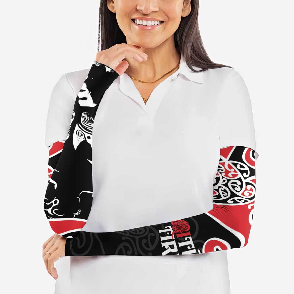 Aotearoa Toitu Te Tiriti Arm Sleeves New Zealand Stand Together Stand Stronger - Polynesian Pride