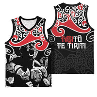 Aotearoa Toitu Te Tiriti Basketball Jersey New Zealand Stand Together Stand Stronger LT9 - Polynesian Pride
