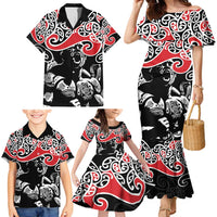 Aotearoa Toitu Te Tiriti Family Matching Mermaid Dress and Hawaiian Shirt New Zealand Stand Together Stand Stronger LT9 - Polynesian Pride