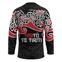 Aotearoa Toitu Te Tiriti Hockey Jersey New Zealand Stand Together Stand Stronger - Polynesian Pride