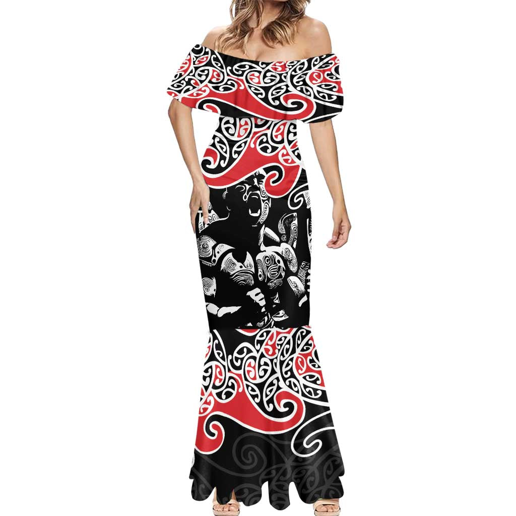 Aotearoa Toitu Te Tiriti Mermaid Dress New Zealand Stand Together Stand Stronger LT9 - Polynesian Pride