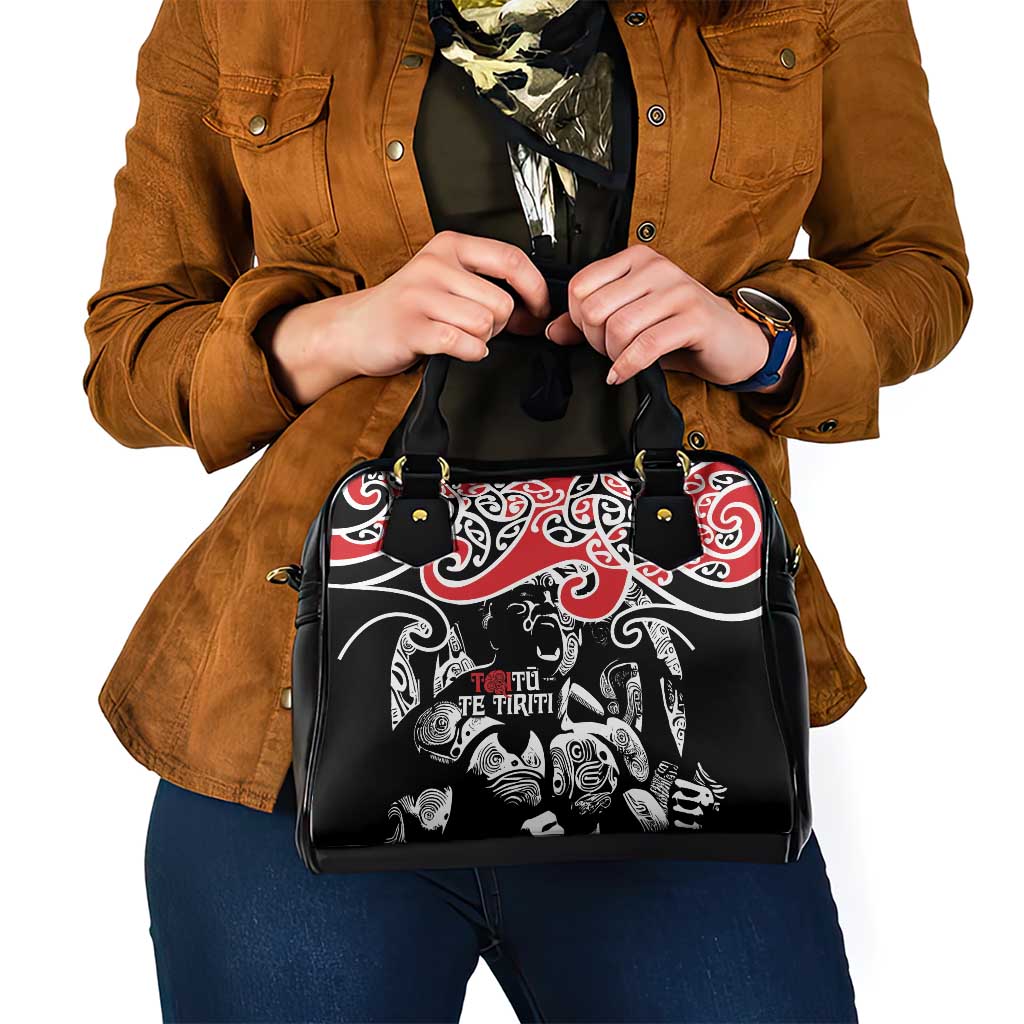 Aotearoa Toitu Te Tiriti Shoulder Handbag New Zealand Stand Together Stand Stronger