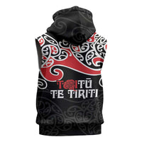 Aotearoa Toitu Te Tiriti Sleeveless Zip Hoodie New Zealand Stand Together Stand Stronger LT9 - Polynesian Pride