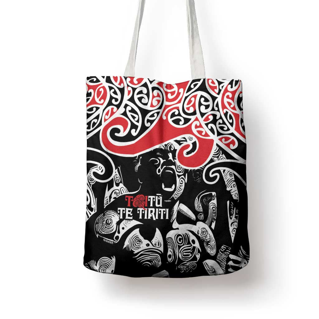 Aotearoa Toitu Te Tiriti Tote Bag New Zealand Stand Together Stand Stronger - Polynesian Pride