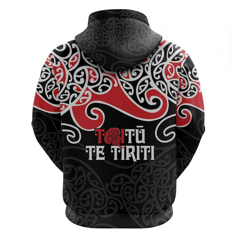 Aotearoa Toitu Te Tiriti Zip Hoodie New Zealand Stand Together Stand Stronger LT9 - Polynesian Pride