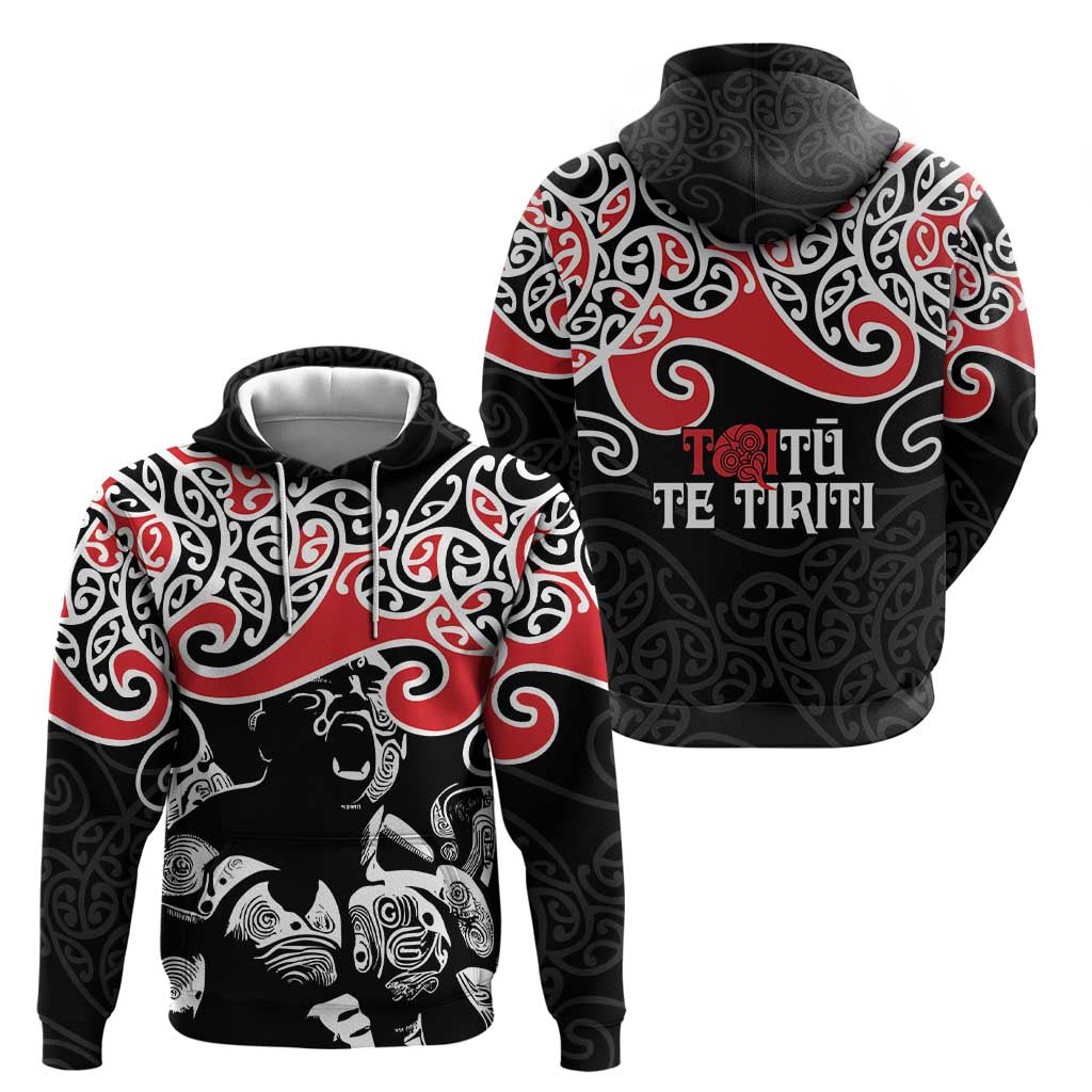 Aotearoa Toitu Te Tiriti Zip Hoodie New Zealand Stand Together Stand Stronger LT9 - Polynesian Pride