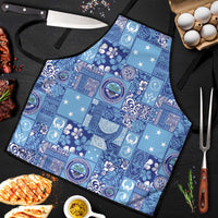 Federated States of Micronesia Merry Christmas Apron Pacific Patchwork Xmas Vibes - Polynesian Pride