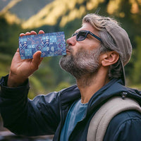 Federated States of Micronesia Merry Christmas 4 in 1 Can Cooler Tumbler Pacific Patchwork Xmas Vibes - Polynesian Pride